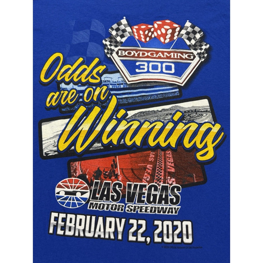 NASCAR Boyd Gaming‎ 300 Las Vegas Motor Speedway T-Shirt Men's Racing Tee 2xl - Picture 10 of 10